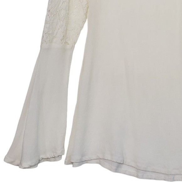 Soft Surroundings Medium Long Sleeve Blouse with Lace Accents - Picture 6 of 8